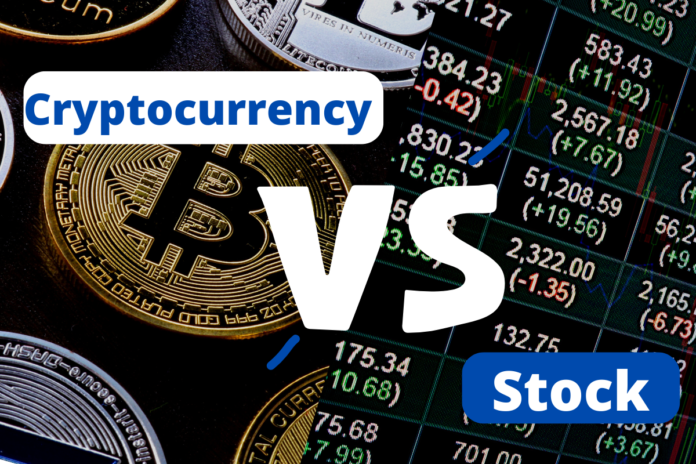 should i invest in cryptocurrency vs stocks